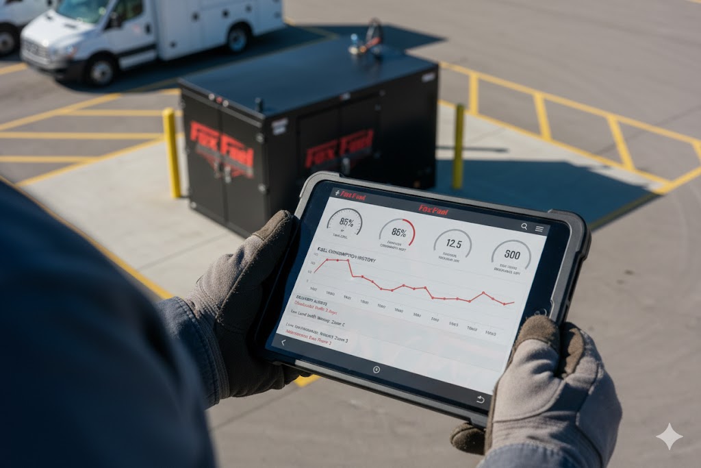 Heating oil delivery to commercial facility